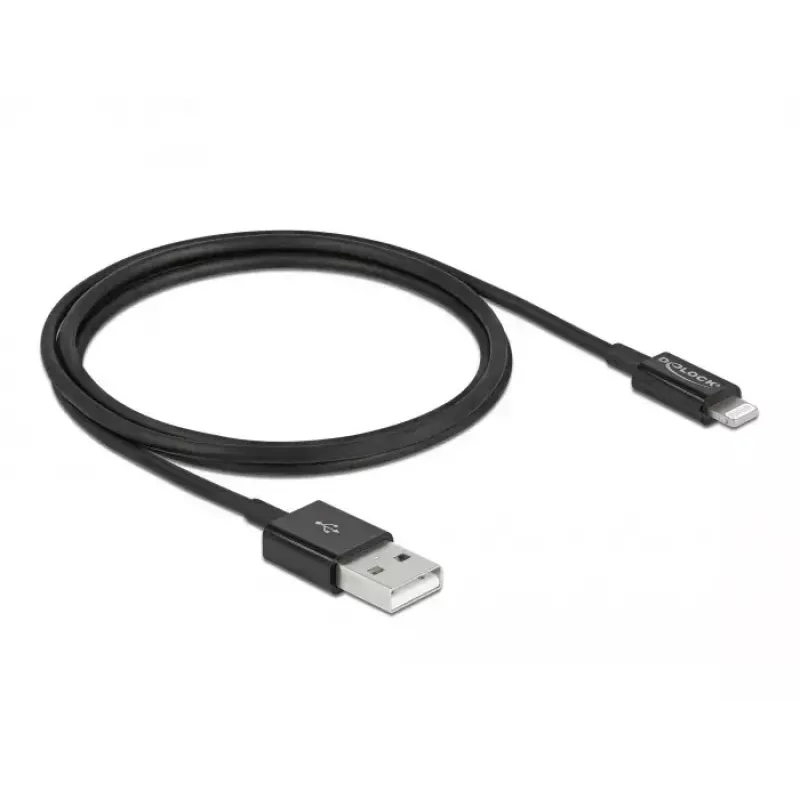 USB-datakabel en oplaadkabel DeLOCK 83002 1 m zwart