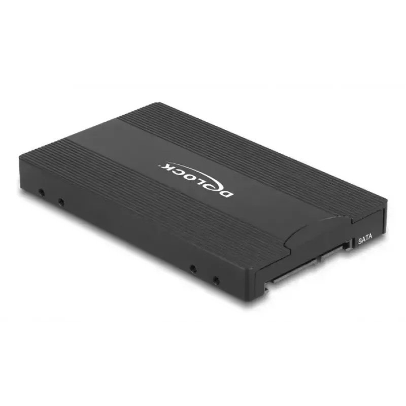 DELOCK interface-adapter U.2 (SFF-8639) naar M.2 Key M NVMe SSD, model 64301, zwart, host-stekker