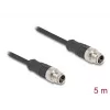 Netwerkkabel DeLOCK M12 kabel X-gecodeerd 8-polig stekker naar stekker Cat5e 5 m zwart