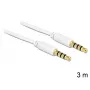 Audiokabel 3,5 mm DeLOCK 83442 3 m wit