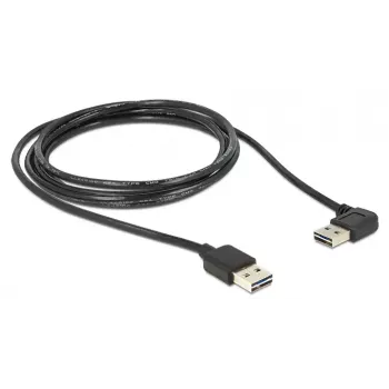 USB-kabel DeLOCK 3m USB 2.0 A m/m 90°