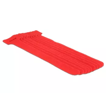 Klittenband-bevestigingselement DeLOCK 18689 rood 10 stk.