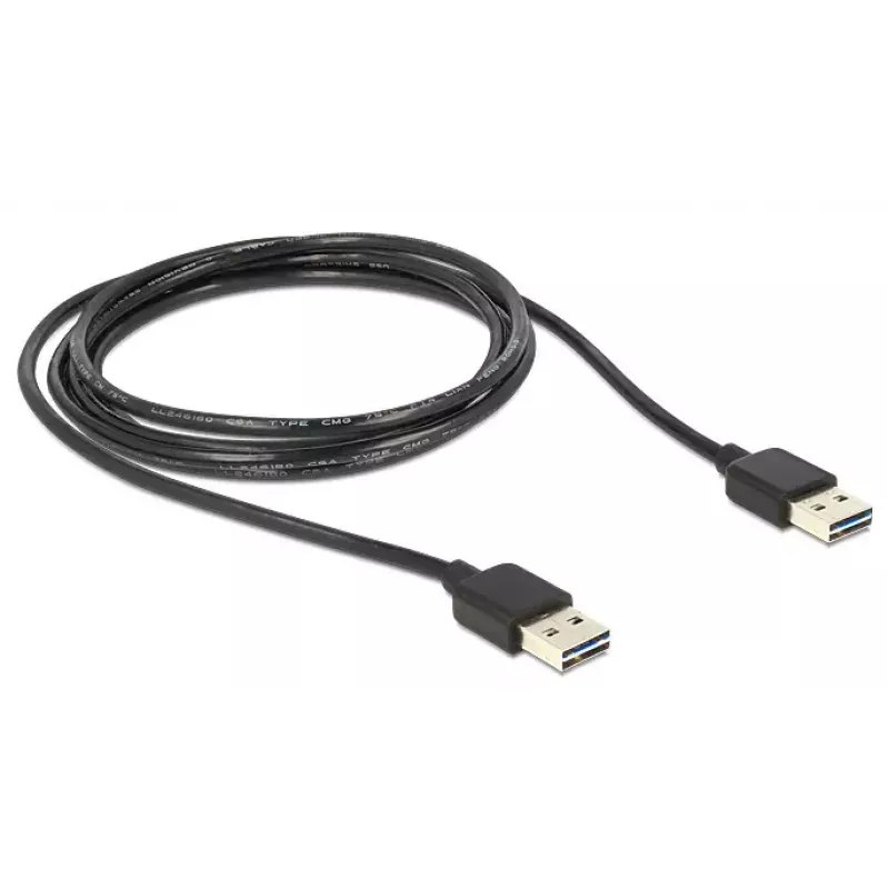 USB-kabel DeLOCK 3m USB 2.0 A zwart
