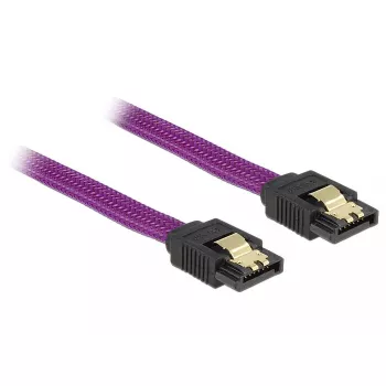 SATA-kabel DeLOCK 83692 1 m SATA 7-polig violet