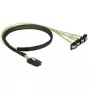 Interne stroomkabel DeLOCK 85686 0,5 m Mini SAS SFF-8087 naar 4 SATA