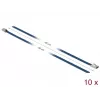 Kabelbinder DeLOCK 18795 staal blauw 400mm 10 stuks