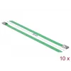 Kabelbinder DeLOCK 18805 staal groen 200mm 10 stuks