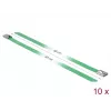 Kabelbinder DeLOCK 18807 staal groen 400mm 10 stuks