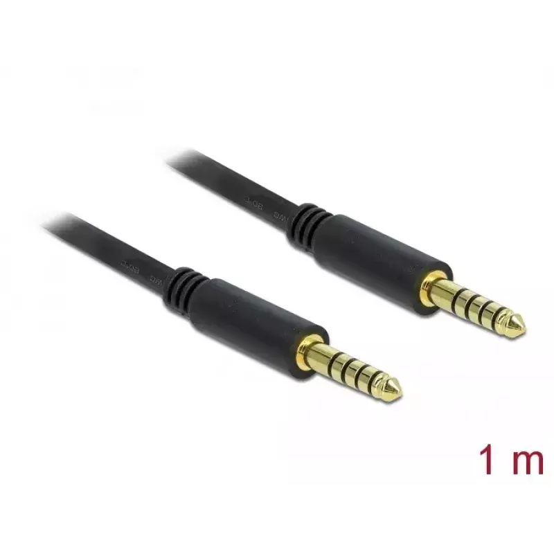 Audiokabel DeLOCK 85791 1m 4,4mm zwart