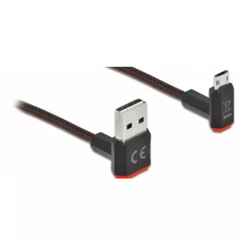 USB-kabel DeLOCK EASY-USB 2.0 Type-A naar Micro-B 0,2 m zwart
