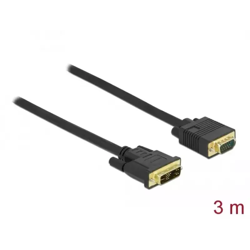 DVI-naar-VGA-kabel DeLOCK 86750 3 m