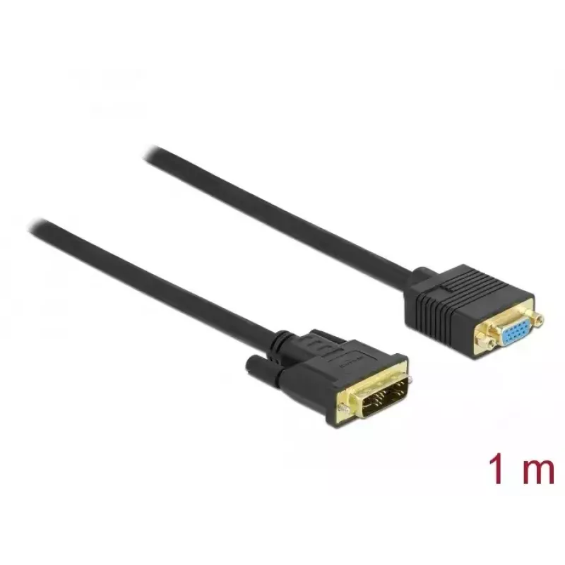 DVI-naar-VGA-kabel DeLOCK 86752 1 m