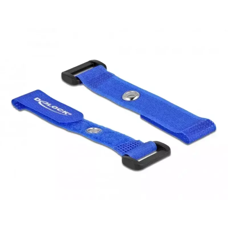 Klittenbandkabelbinder DeLOCK 19539 blauw 150 mm 20 mm 5 stuks