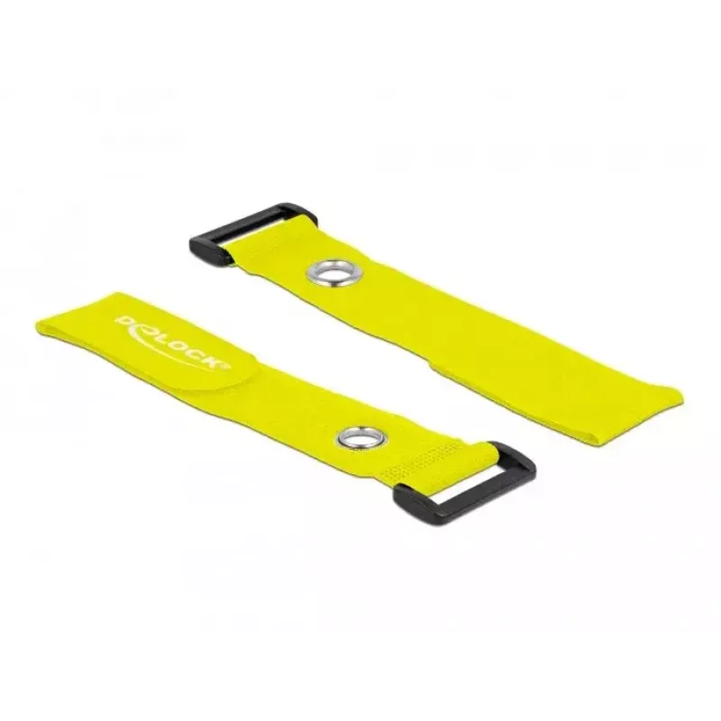 Klittenbandkabelbinder DeLOCK 19552 geel 280 mm 3 stuks