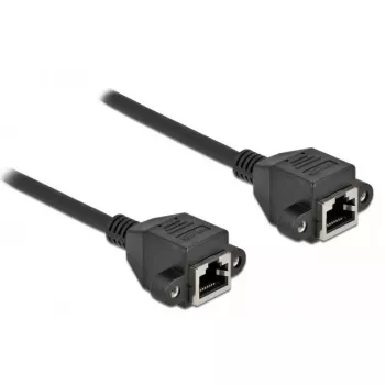 Netwerkverlengkabel DeLOCK Cat.6A 5 m zwart