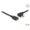 DisplayPort-verlengkabel DeLOCK 87075 2 m 90° links afgewinkeld