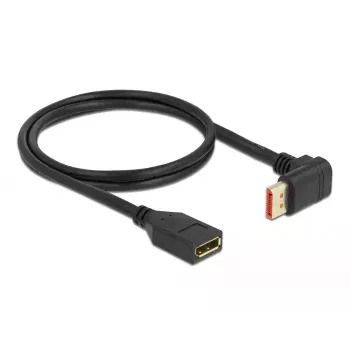 DisplayPort-verlengkabel DeLOCK 90° naar boven afgewinkeld 8K 60 Hz 1 m