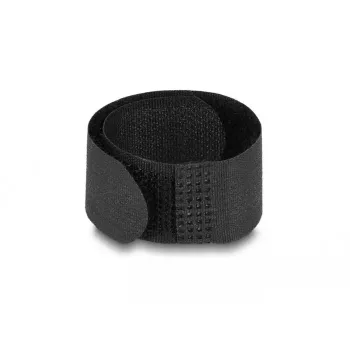 Klittenband-kabelbinder DeLOCK 19110 180x20mm zwart 10 stuks
