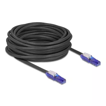 Netwerkkabel DeLOCK 80931 RJ-45 Cat6 10 m zwart paars