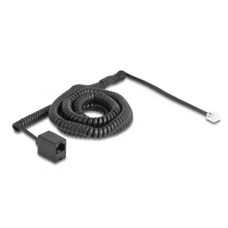 DeLOCK telefoonkabel 10 m zwart RJ-11 RJ-45