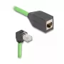 Netwerkkabel DeLOCK 80886 RJ-45 Cat6a 1m zwart groen