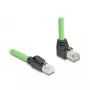 Netwerkkabel DeLOCK 80892 RJ-45 Cat6a 1 m zwart groen