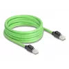 Netwerkkabel DeLOCK RJ45 Cat.6A stekker naar stekker SF/UTP 5m groen