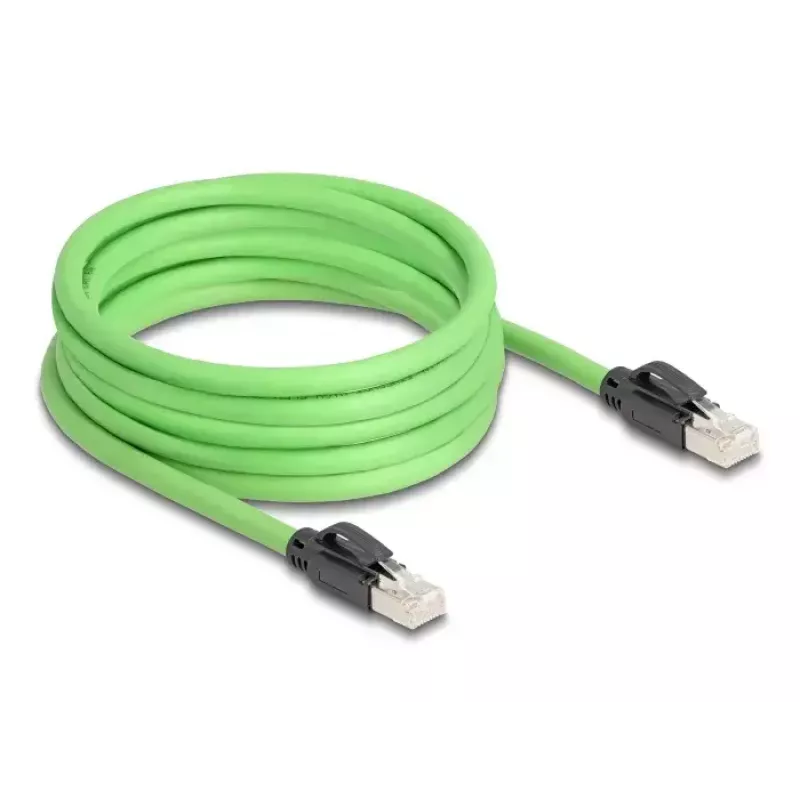 Netwerkkabel DeLOCK RJ45 Cat.6A stekker naar stekker SF/UTP 5m groen