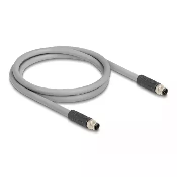DeLOCK 80534 sensor-/actorkabel 3 m RST M12 grijs