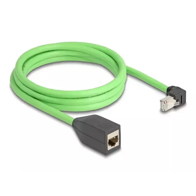 Netwerkkabel DeLOCK 80887 RJ-45 Cat6a 2m zwart groen