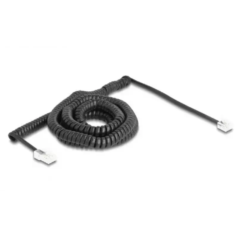 DeLOCK telefoonkabel 10 m zwart RJ-11 RJ-45