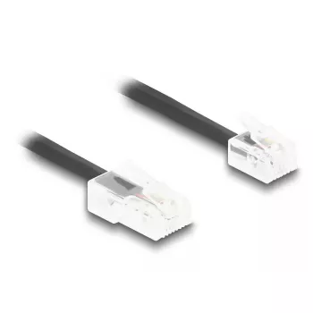 DeLOCK telefoonkabel 10 m zwart RJ-11 RJ-45