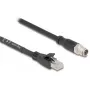 Netwerkkabel DeLOCK 80580 M12 RJ-45 Cat5e 3 m zwart