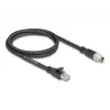 Netwerkkabel DeLOCK 80577 M12 naar RJ-45 Cat5e 1m zwart