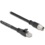 Netwerkkabel DeLOCK 80577 M12 naar RJ-45 Cat5e 1m zwart
