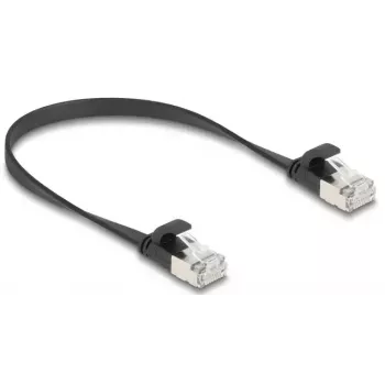 Netwerkkabel DeLOCK 81161 RJ-45 Cat6a 0,25 m zwart