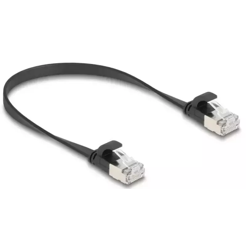 Netwerkkabel DeLOCK 81161 RJ-45 Cat6a 0,25 m zwart