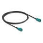 Coaxkabel DELOCK 90678 HSD Z naar HSD Z, 1 m, zwart/blauw