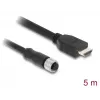 Kabel DELOCK M12 A-gecodeerd 17-polige bus naar HDMI-stekker 5 m zwart