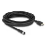 Kabel DELOCK M12 A-gecodeerd 17-polige bus naar HDMI-stekker 5 m zwart