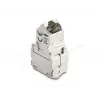 Delock 90938 Keystone-module RJ45 naar LSA Cat.6A, 45 graden gehoekt, afgeschermd, 180 graden kabelgeleiding, zonder gereedschap