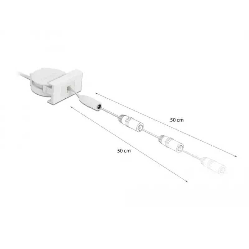 Oprolbaar netkabel DeLOCK Easy 45 module 81376