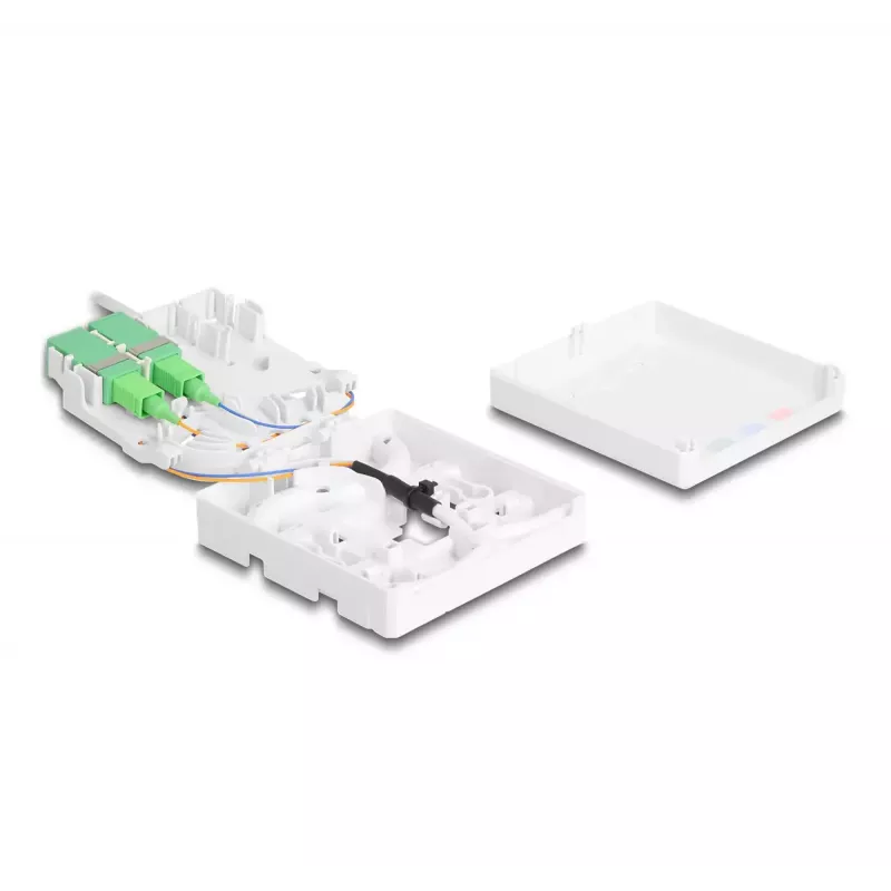 DeLOCK glasvezel-aansluitdoos 2 x SC/APC simplex 20 m kabel