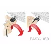 USB-kabel DeLOCK 83851 USB 2.0 3 m USB A Micro-USB B zwart