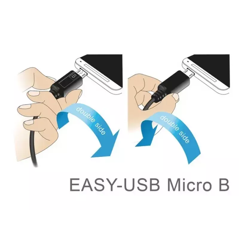 USB-kabel DeLOCK 83851 USB 2.0 3 m USB A Micro-USB B zwart