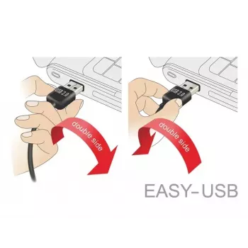 USB-kabel DeLOCK 83856 USB 2.0 2 m USB A Micro-USB B zwart