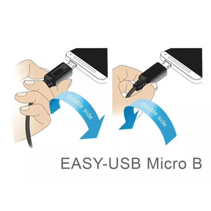 USB-kabel DeLOCK 83856 USB 2.0 2 m USB A Micro-USB B zwart