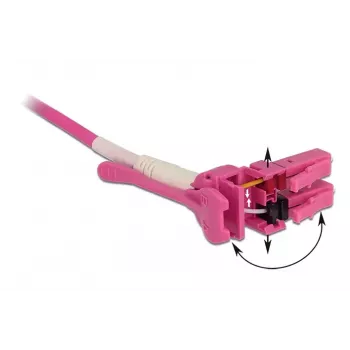 Glasvezelkabel DeLOCK 85134 3 m LC roze