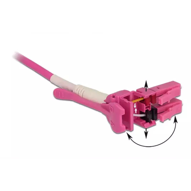 Glasvezelkabel DeLOCK 85134 3 m LC roze