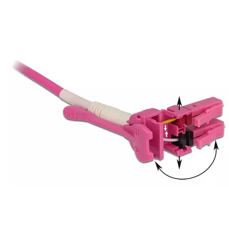 Glasvezelkabel DeLOCK 85136 10 m LC roze